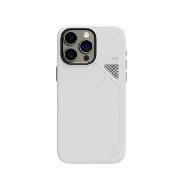 Aulumu A16 Vegan Leather Case for iPhone 16 Pro Series | Real Cooling | White & Black | MagSafe