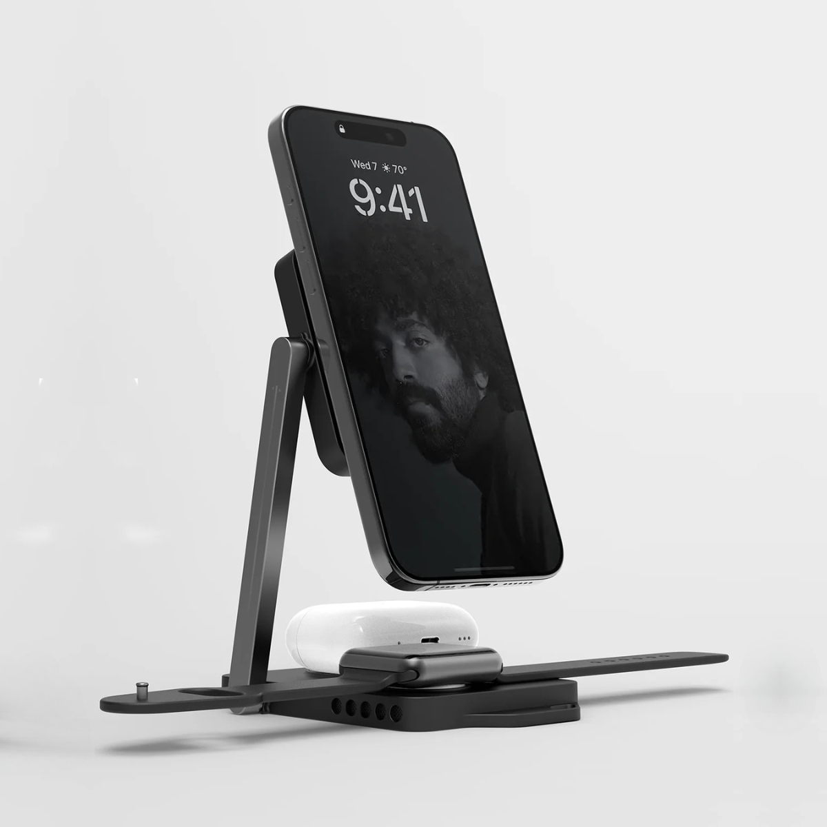 Aulumu M01 4-in-1 Folding Wireless Charging Station&Pad | MagSafe