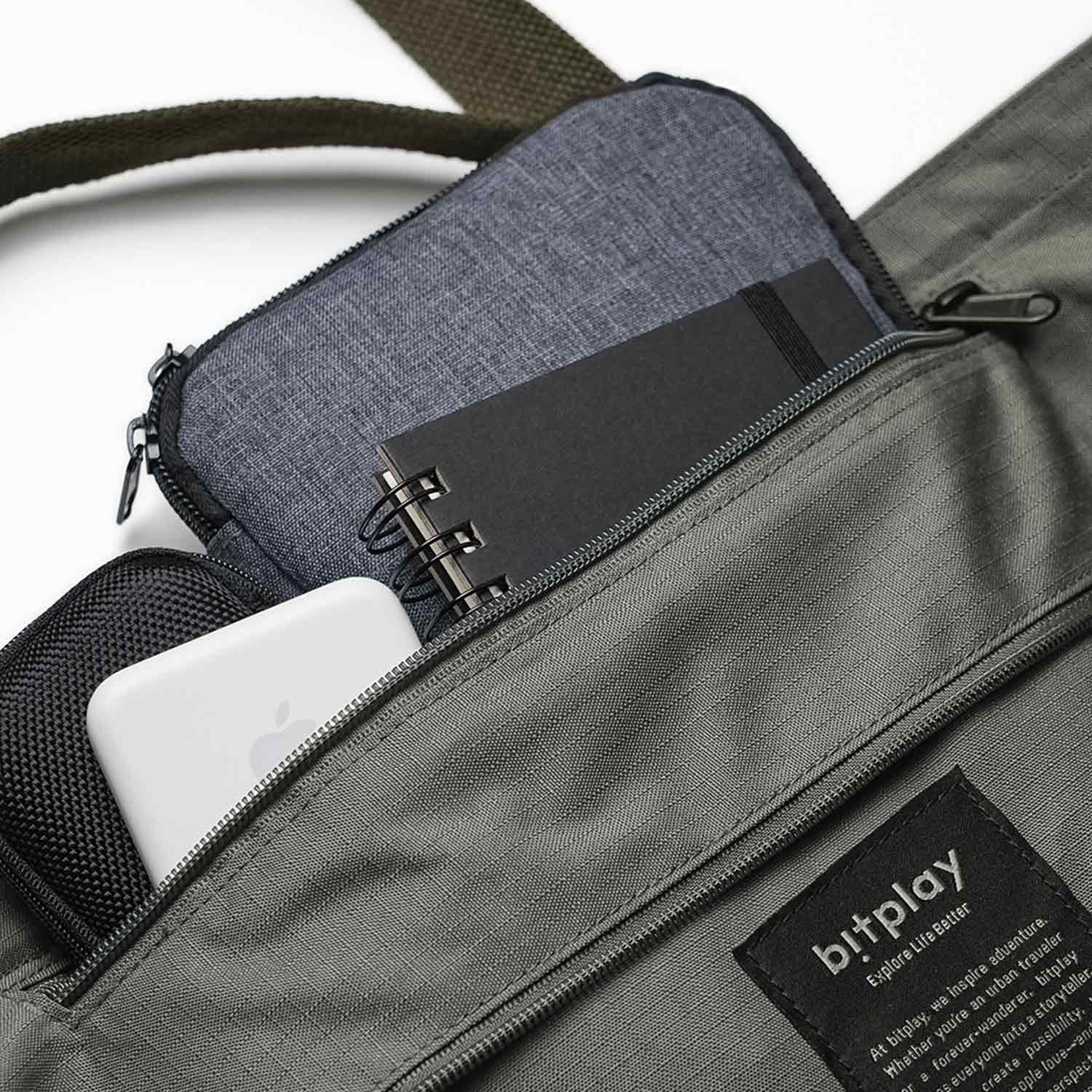 Bitplay Weekender Canvas Tote 30L - Grey