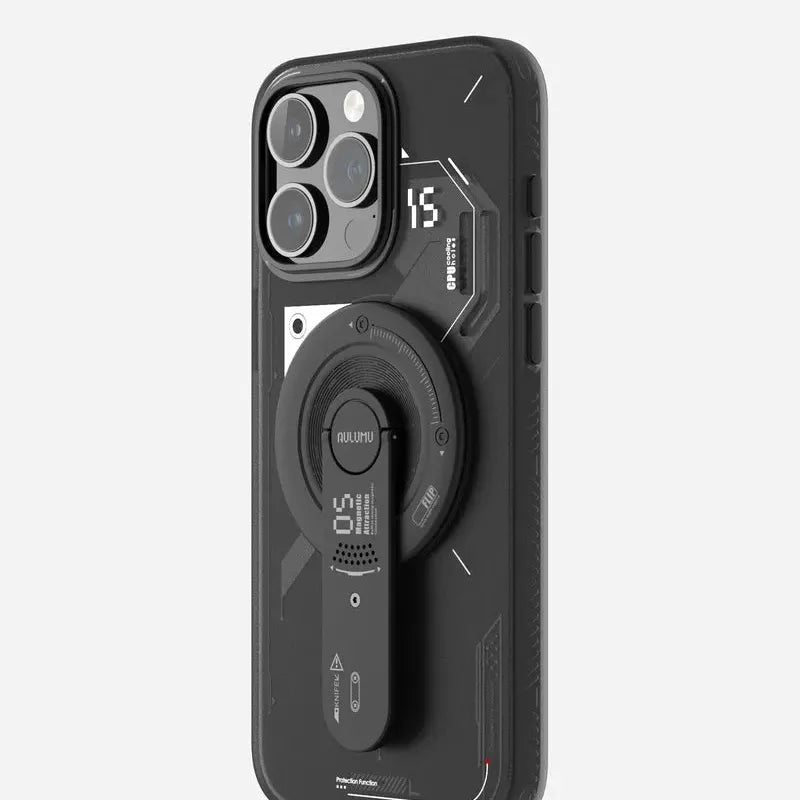 Aulumu G05  4-in-1 Phone Kickstand with Box Opener | Black | MagSafe