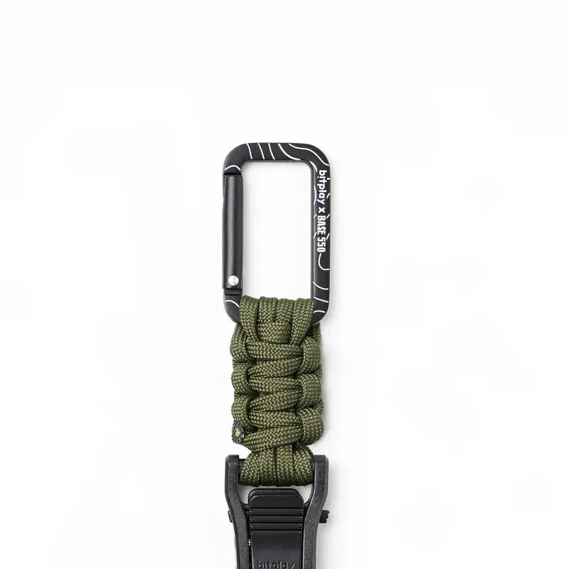 Bitplay Paracord Quick-Release Carabiner - Base550 Army Green