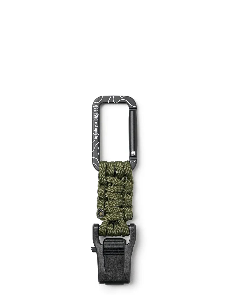 Bitplay Paracord Quick-Release Carabiner - Base550 Army Green