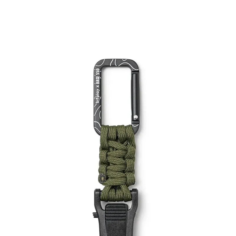 Bitplay Paracord Quick-Release Carabiner - Base550 Army Green