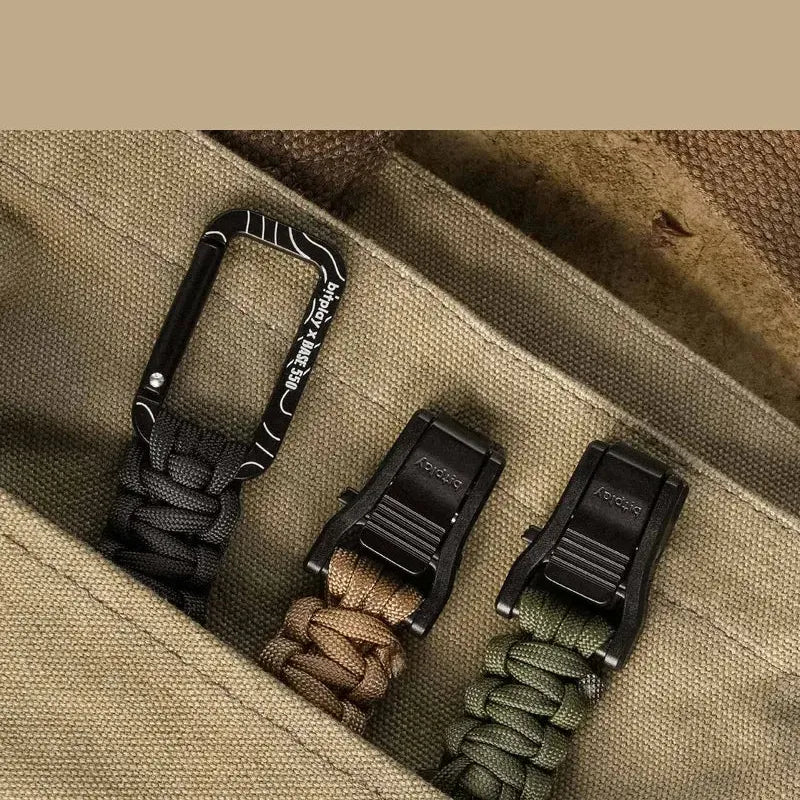 Bitplay Paracord Quick-Release Carabiner - Base550 Army Green