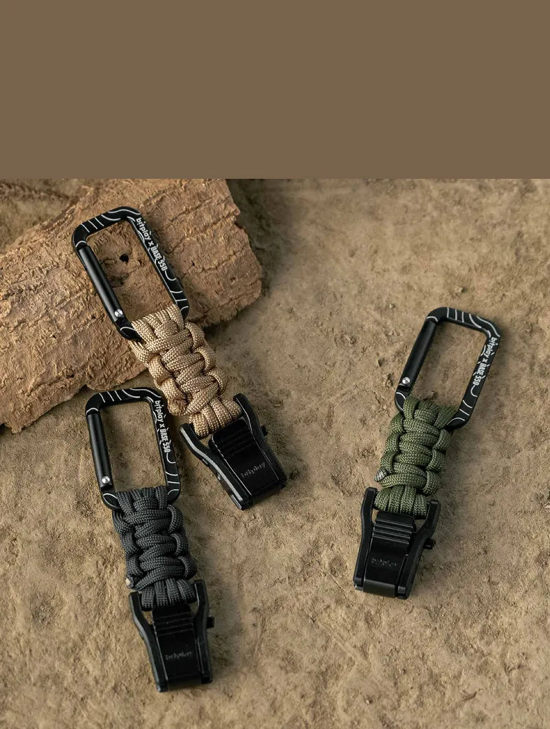 Bitplay Paracord Quick-Release Carabiner - Base550 Army Green