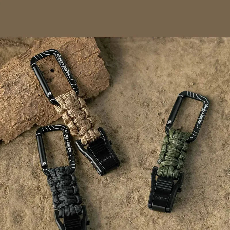 Bitplay Paracord Quick-Release Carabiner - Base550 Army Green