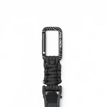 Bitplay Paracord Quick-Release Carabiner - Base550 Dark Black