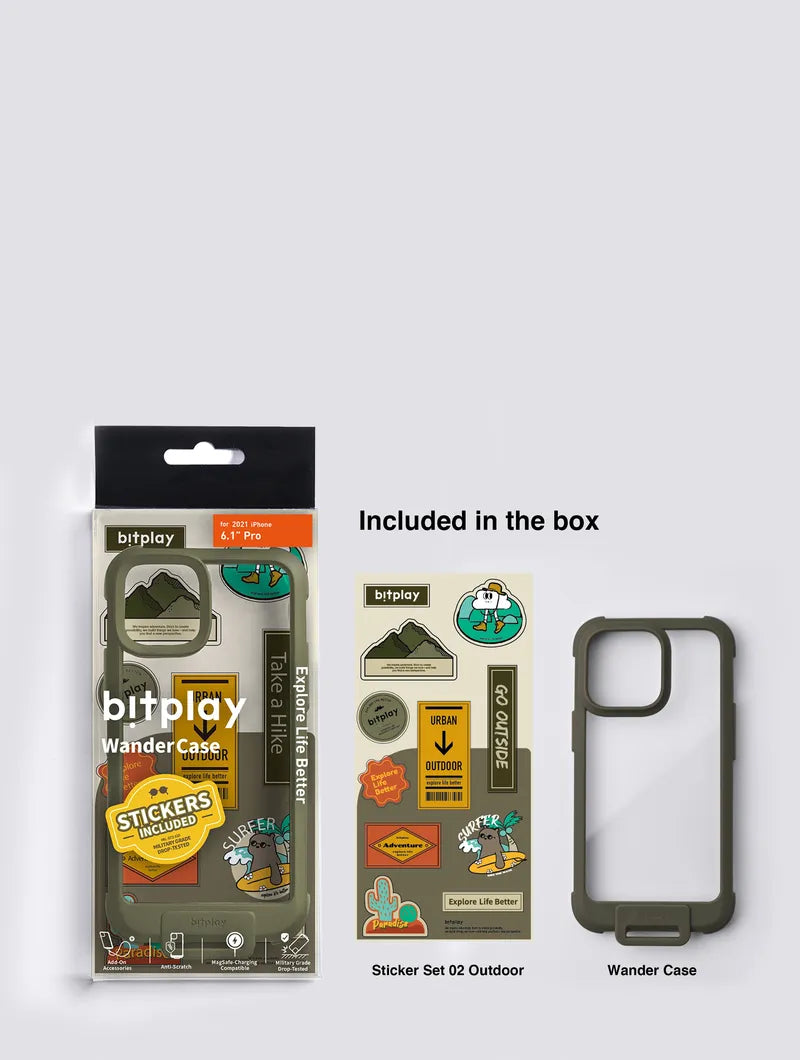 Bitplay RONG X bitplay｜Wander Case for iPhone 13 Series (RONG & bitplay Sticker Set Included）