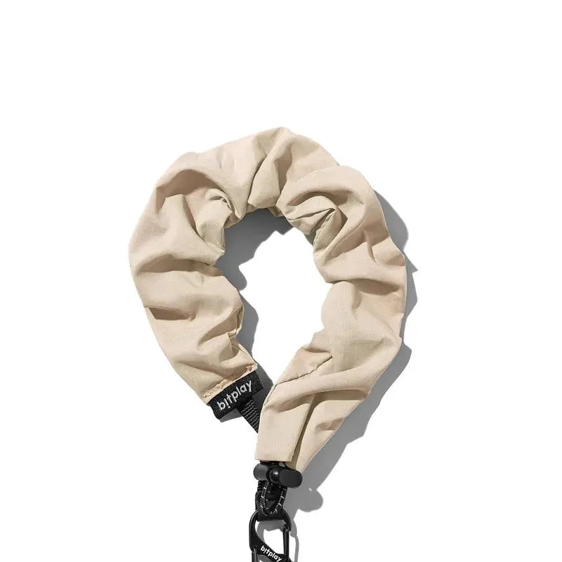 Bitplay Scrunchie Wrist Strap - Sand Beige (Strap Adapter included）