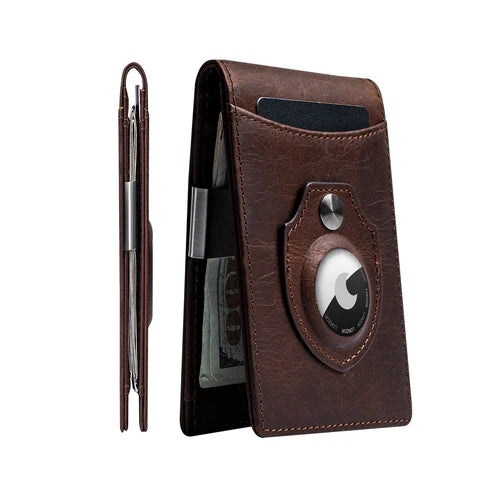 LORZOR AirTag Wallet with Money Clip A4