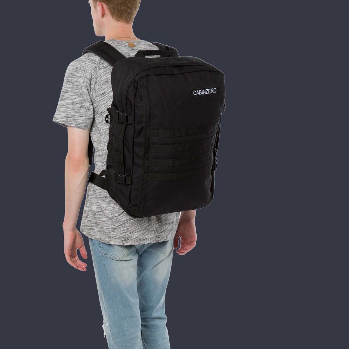 CainZero Military Backpack 44L -  Absolute Black