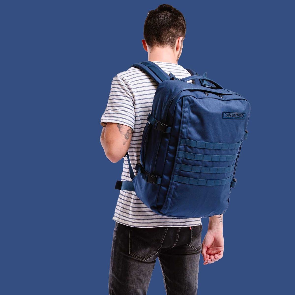 CainZero Military Backpack 44L -  Navy